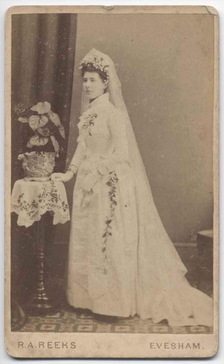 Annie Elizabeth on her wedding day in 1898